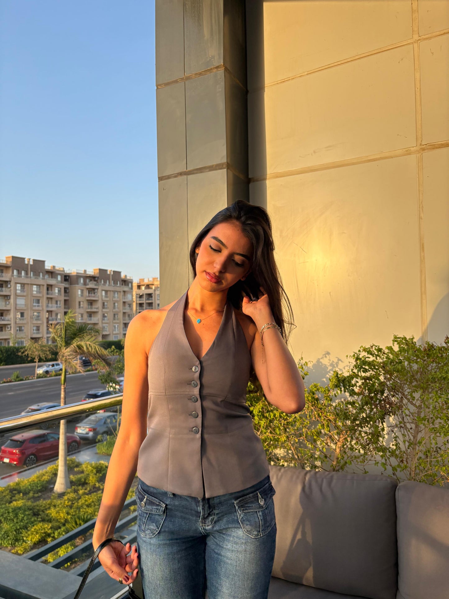 Jade vest top